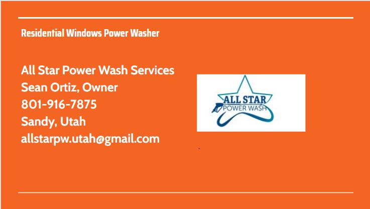 Residential Windows Power Washer