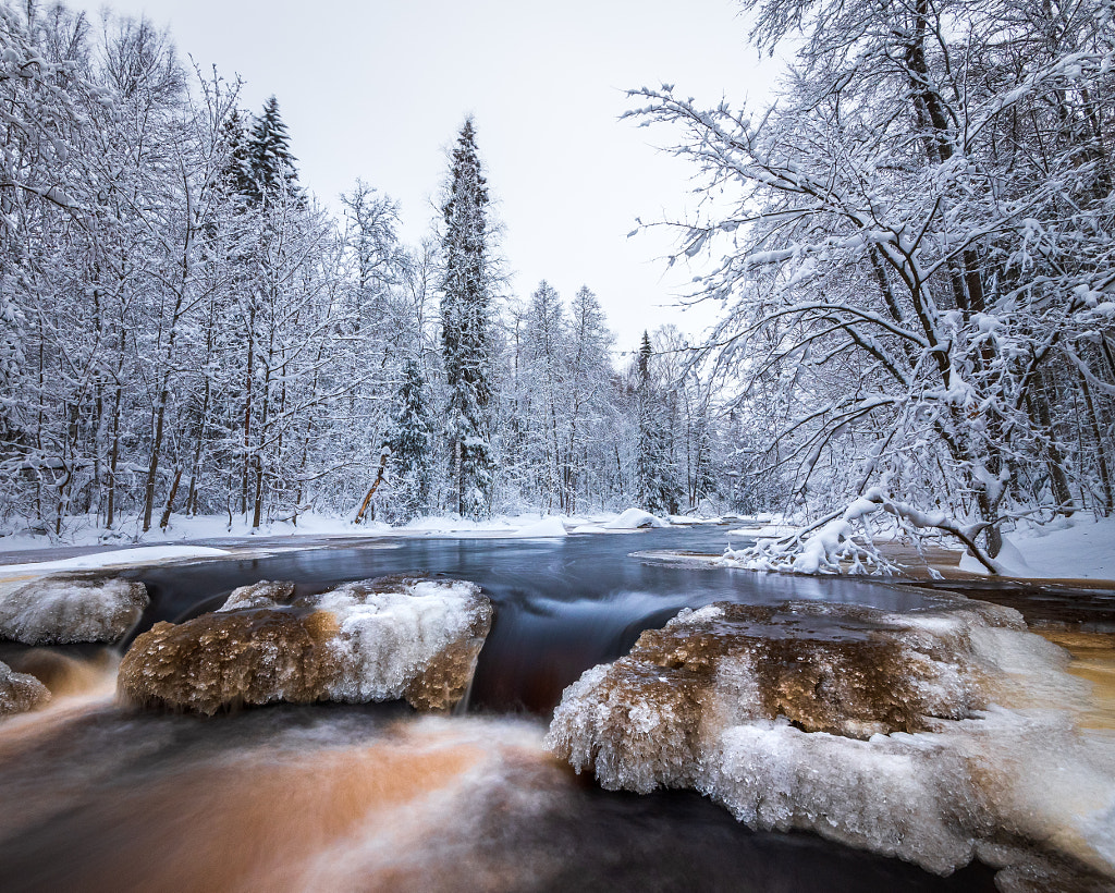 Freezing river by Dmitrii Drozdov on 500px.com