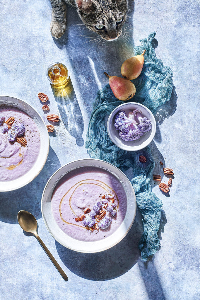 Purple Cauliflower Soup by Ana Gómez on 500px.com