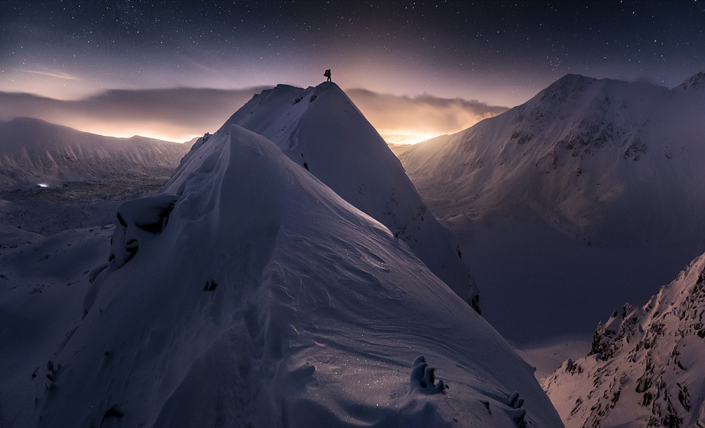 Selfie sur la crête par Karol Nienartowicz sur 500px.com