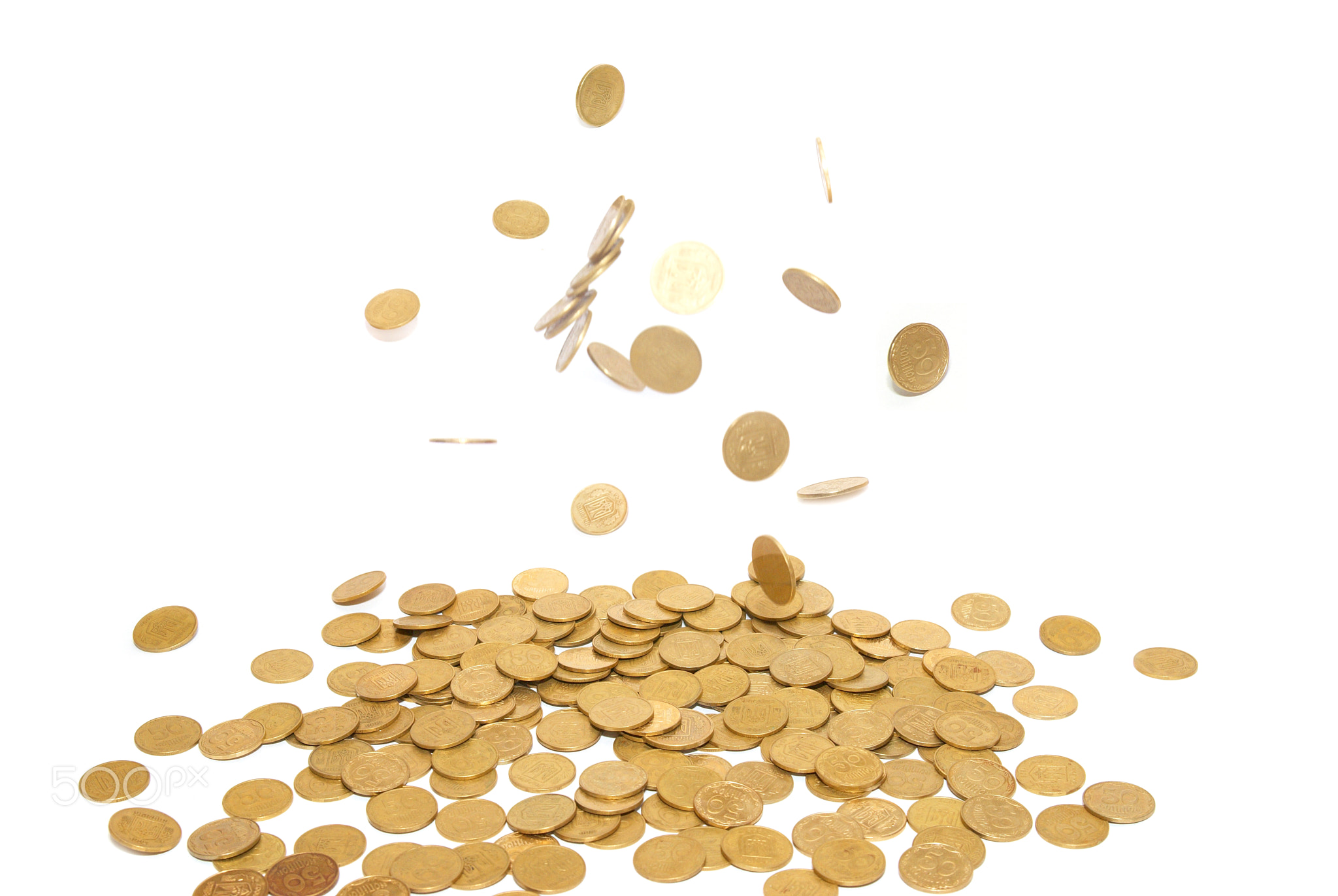 Rain of golden coins