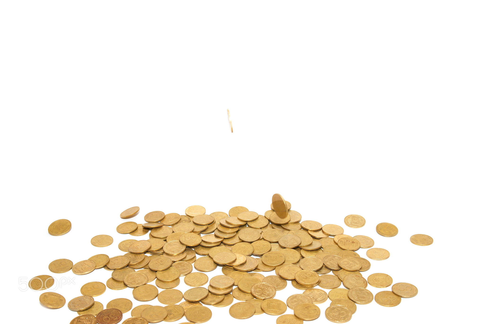 Rain of golden coins