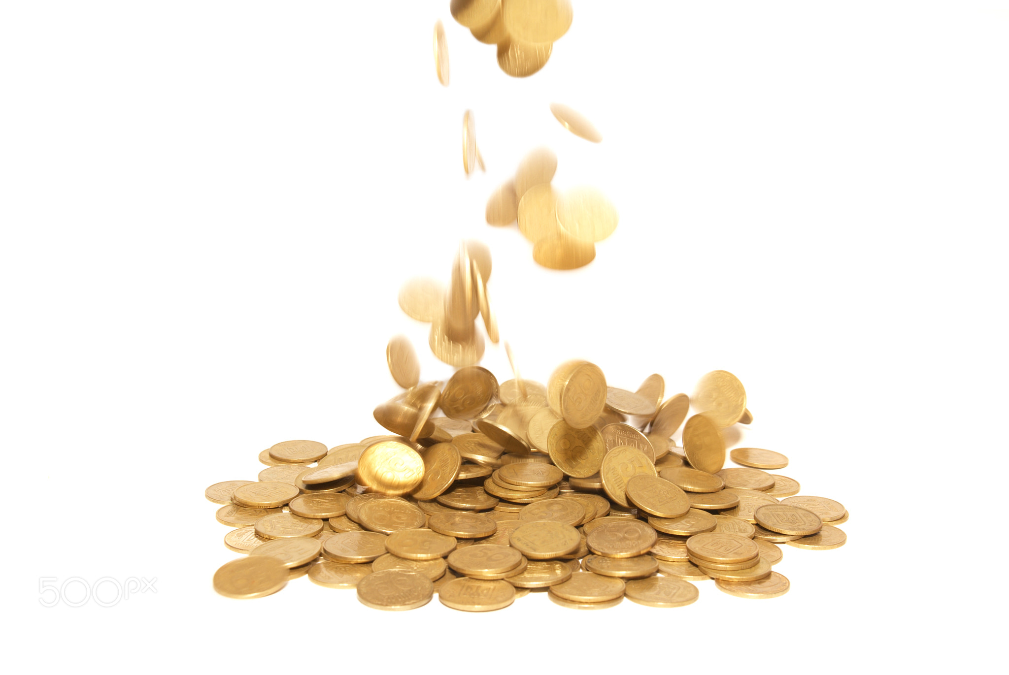 Rain of golden coins