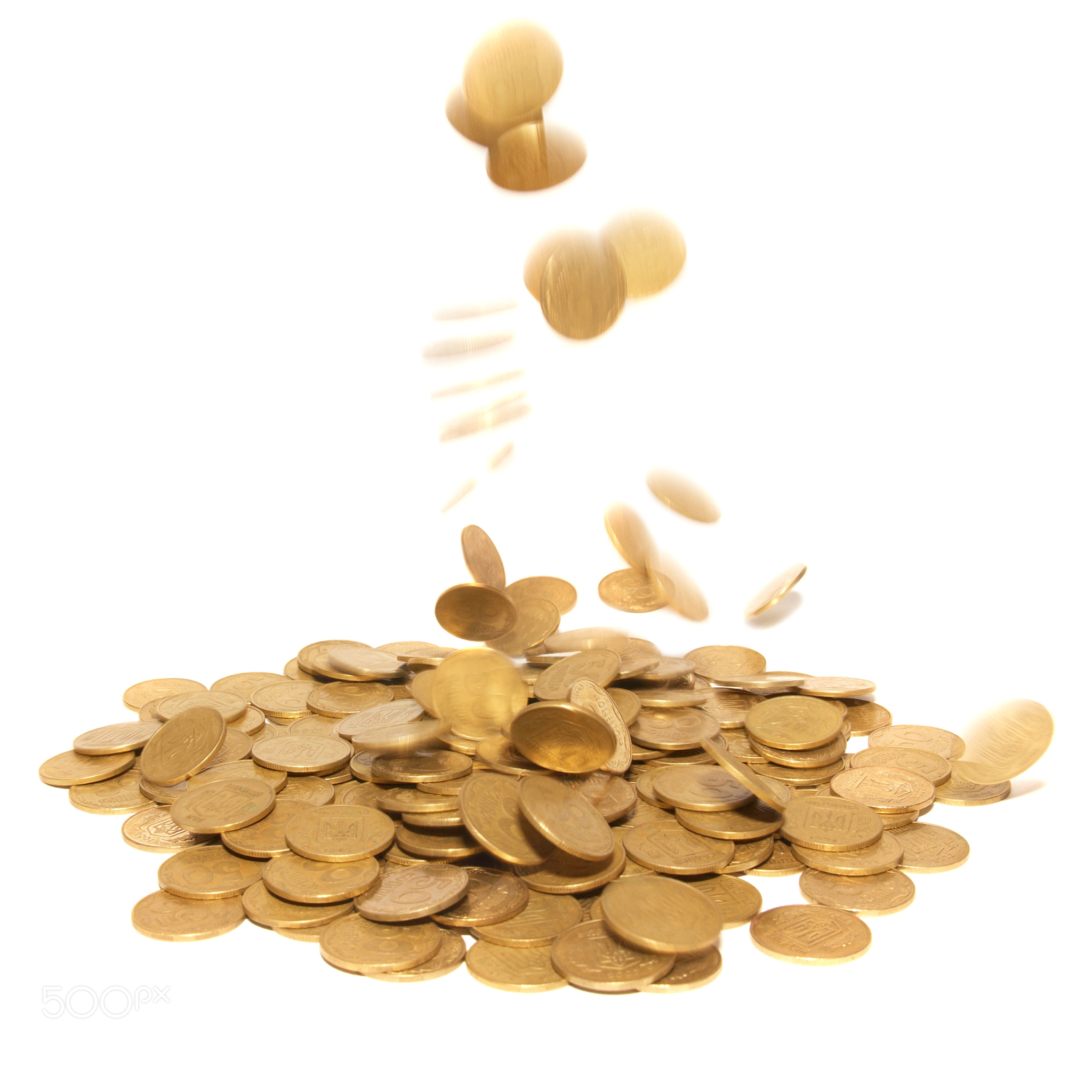 Rain of golden coins