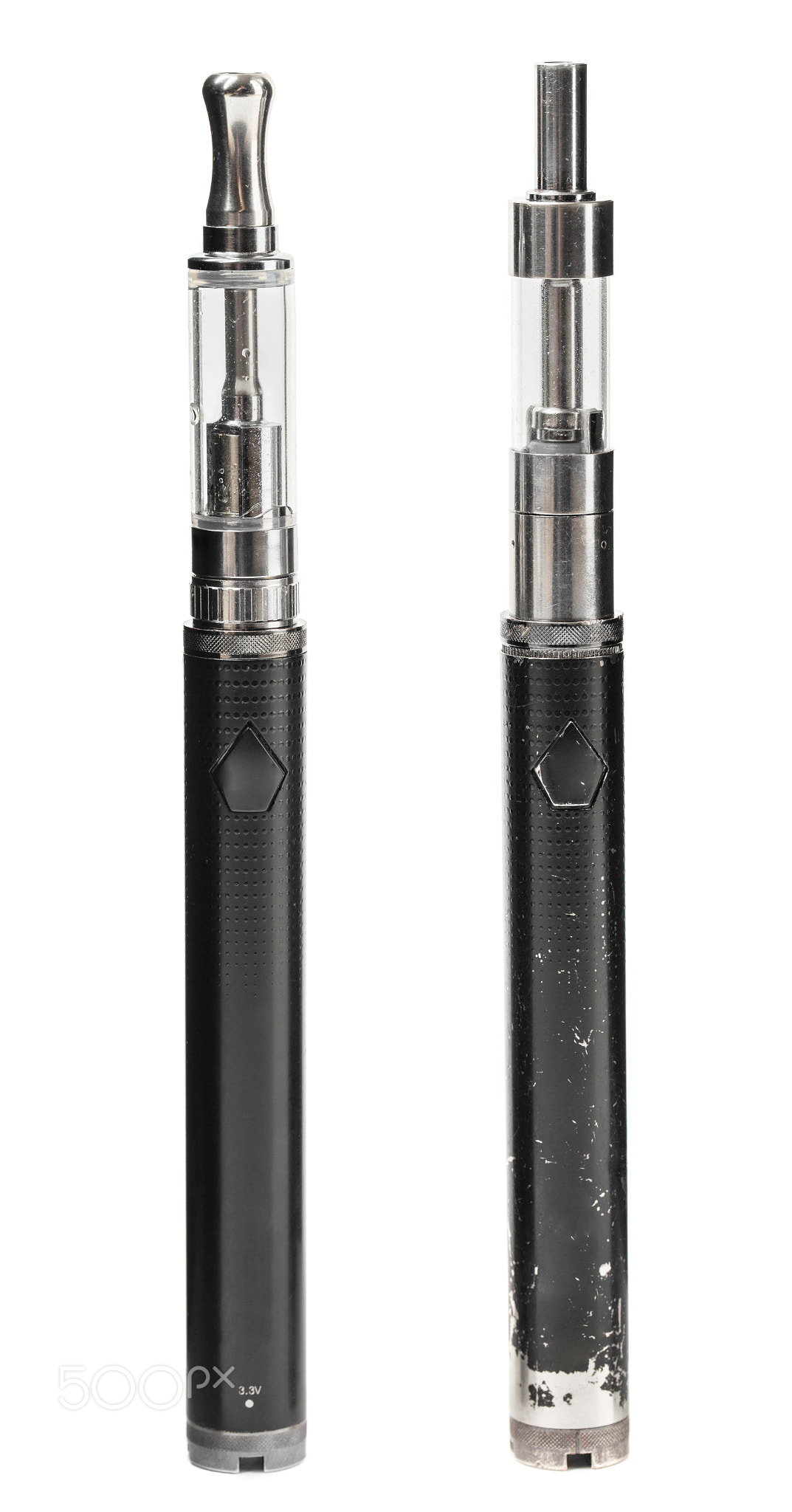 Modern electronic cigarette vaporizers.