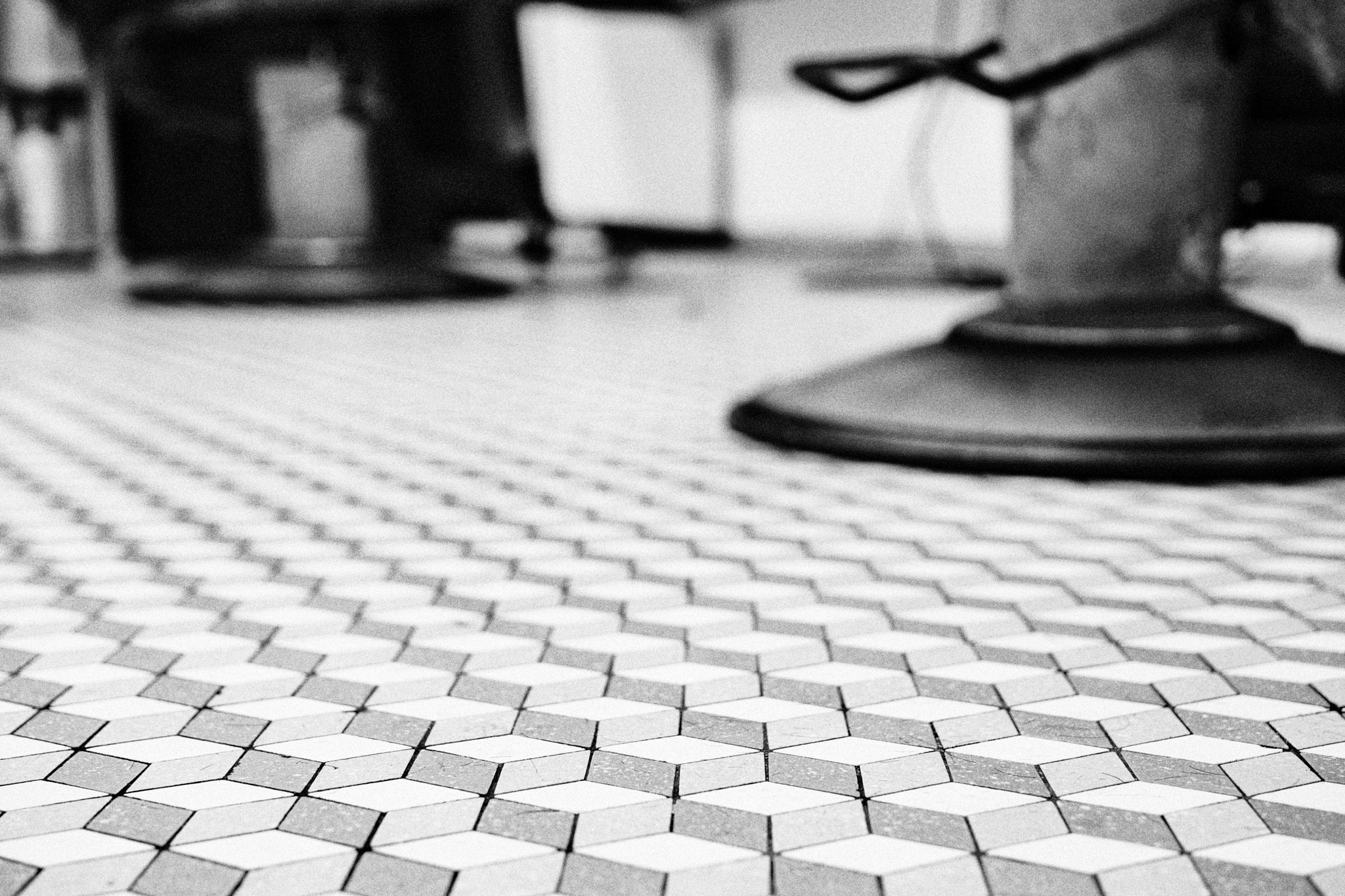 Tiles of the barber shop