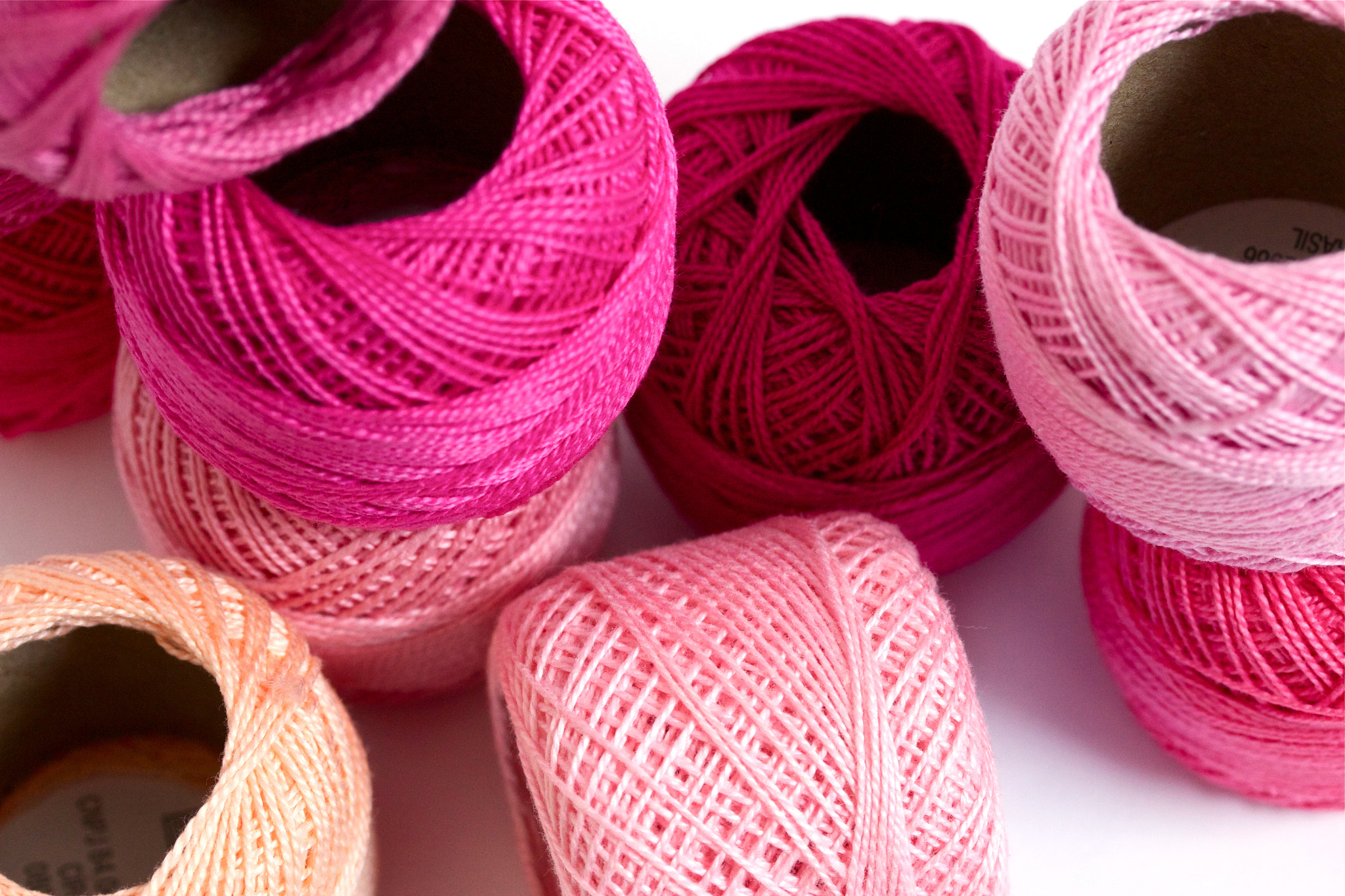 Pink yarn