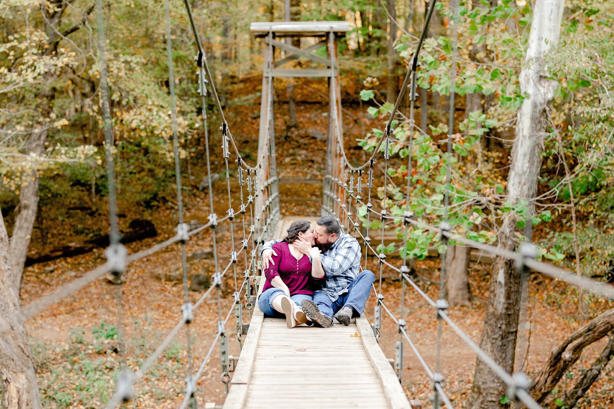 fall engagement Eno River