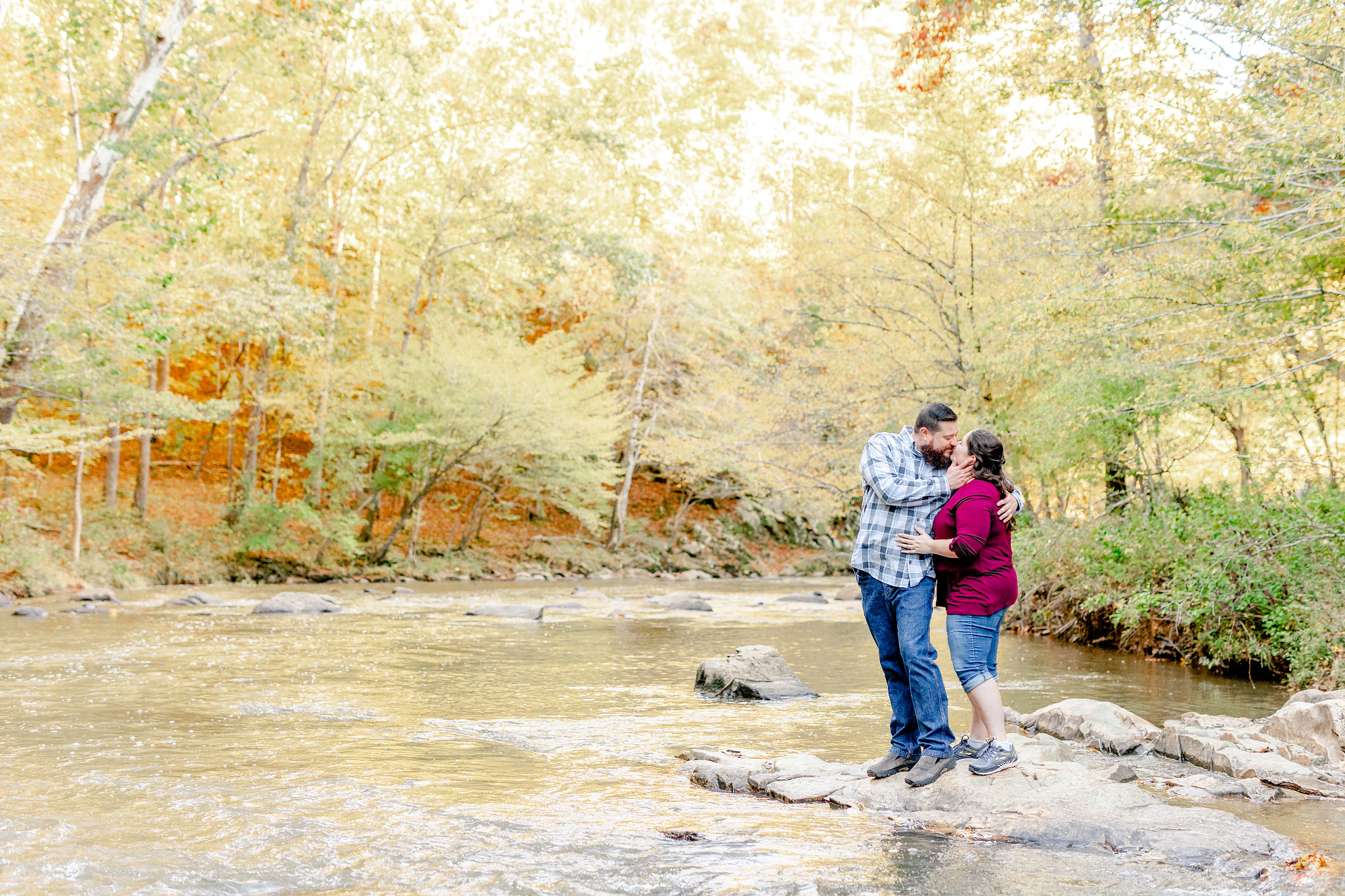 fall engagement Eno River