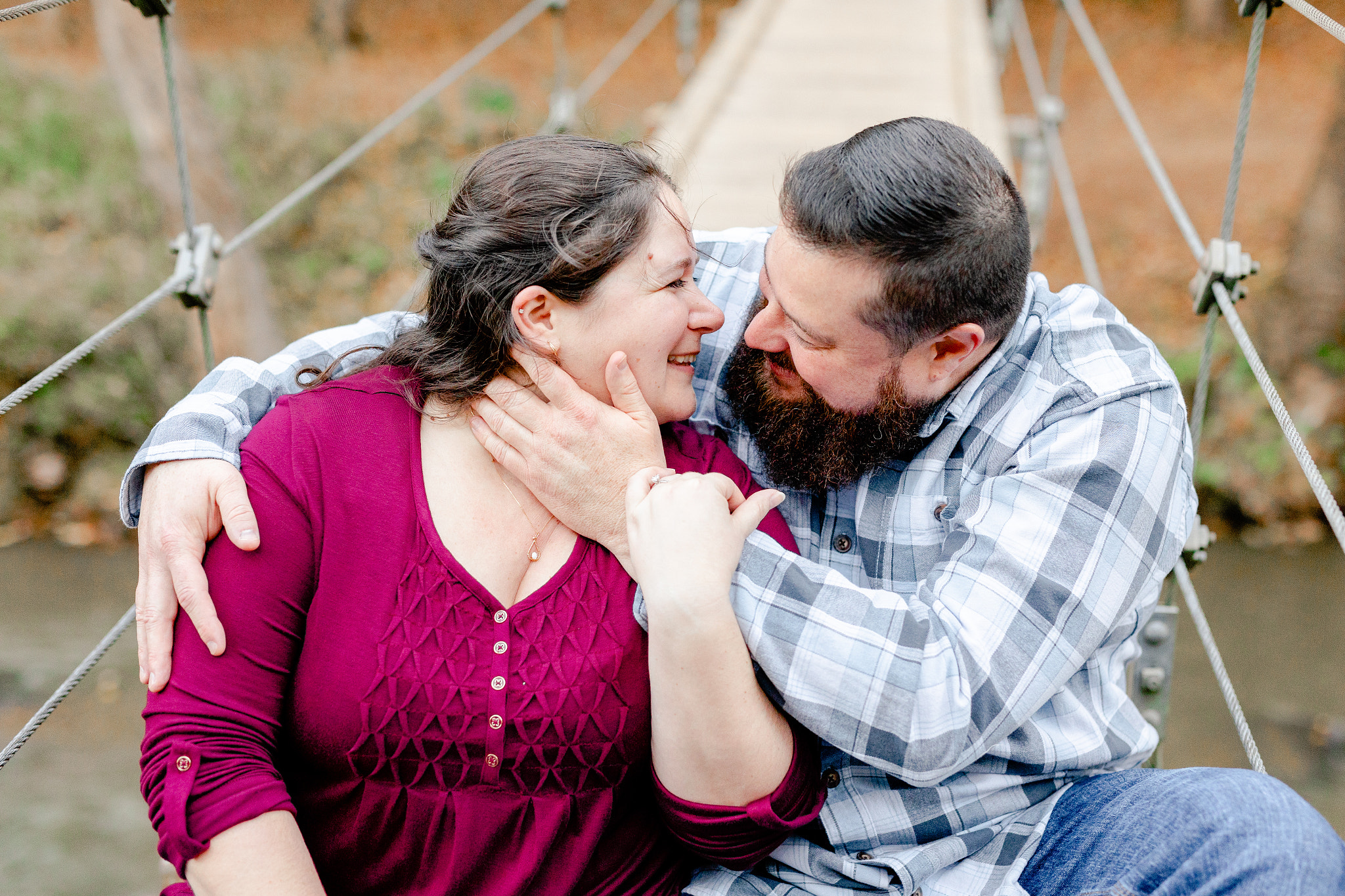 fall engagement Eno River