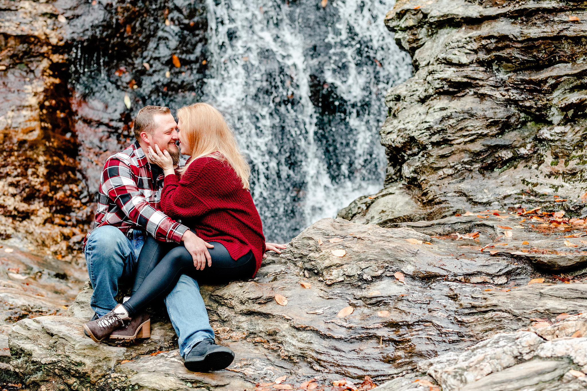 Hanging Rock State Park fall engagement