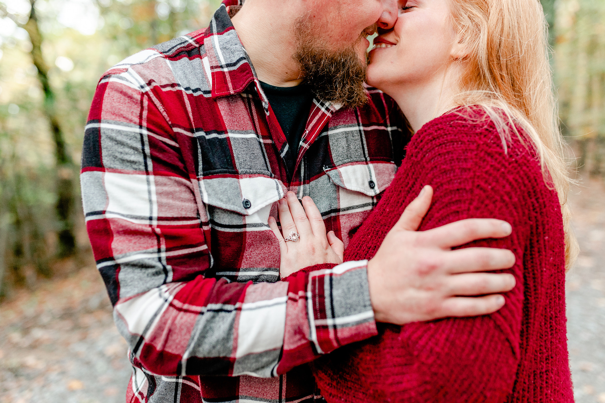 Hanging Rock State Park fall engagement