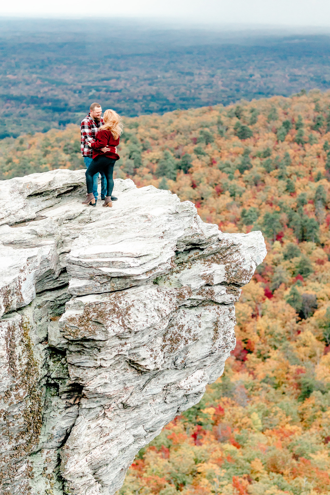 Hanging Rock State Park fall engagement