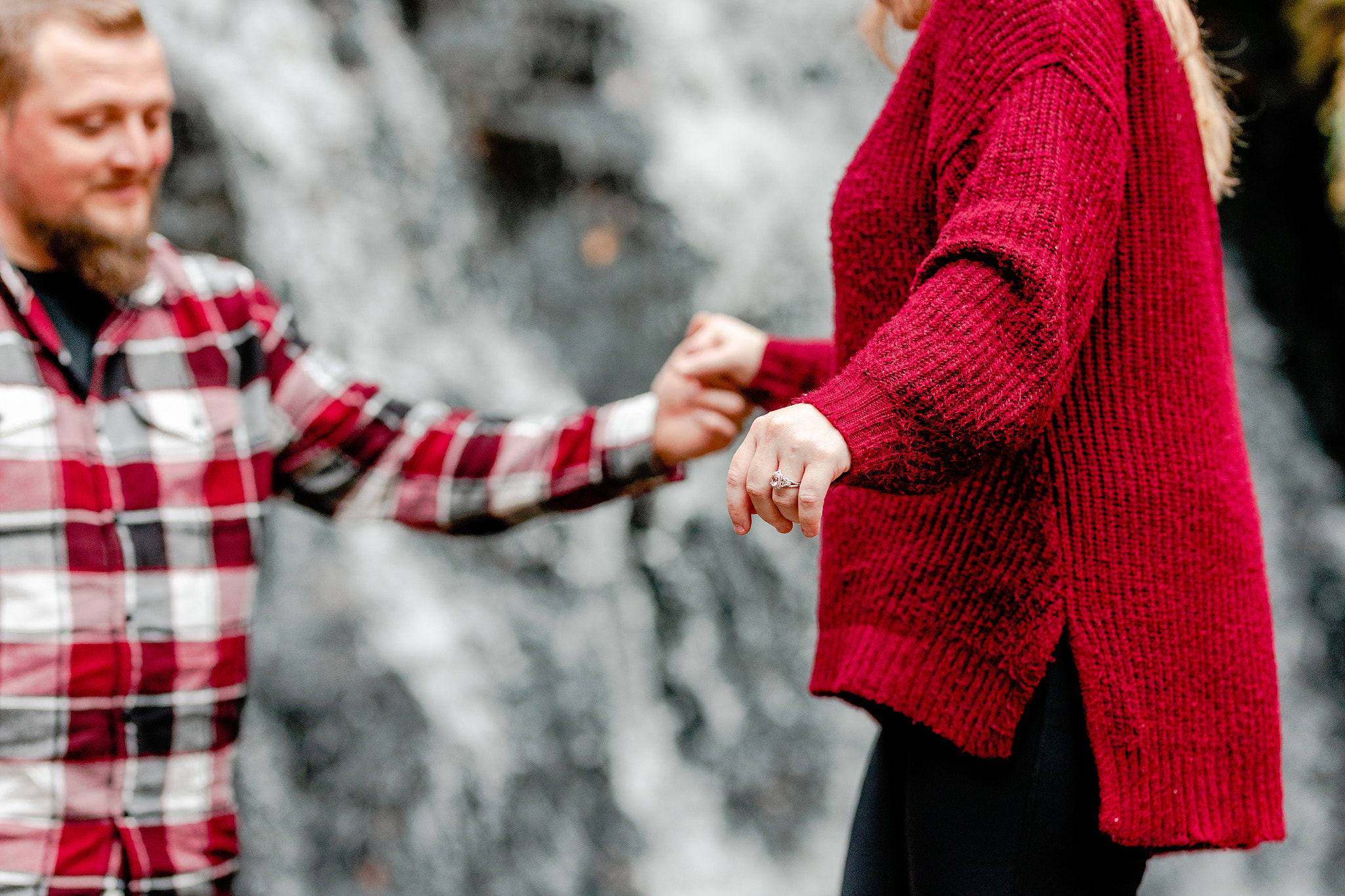 Hanging Rock State Park fall engagement