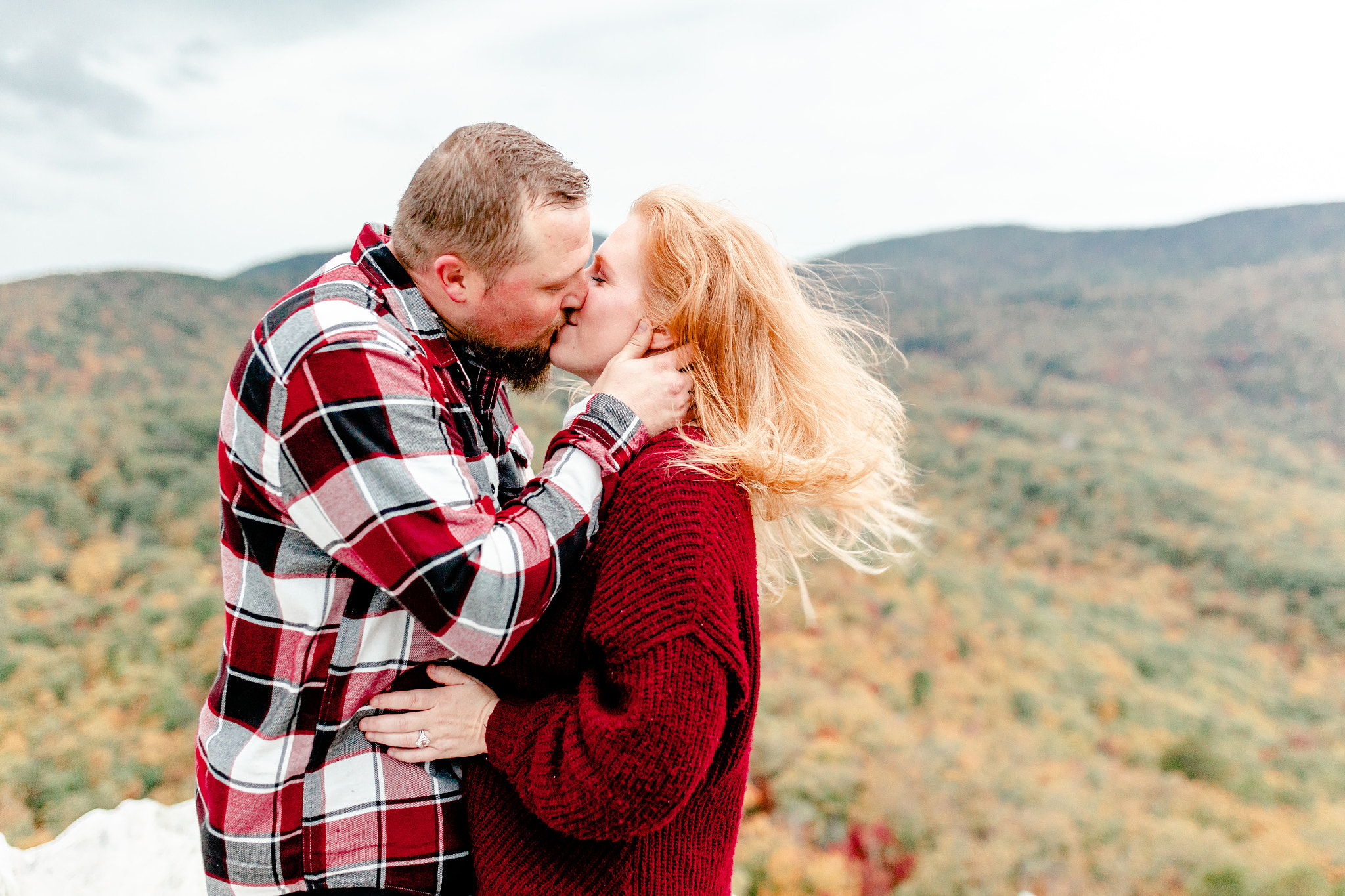 Hanging Rock State Park fall engagement