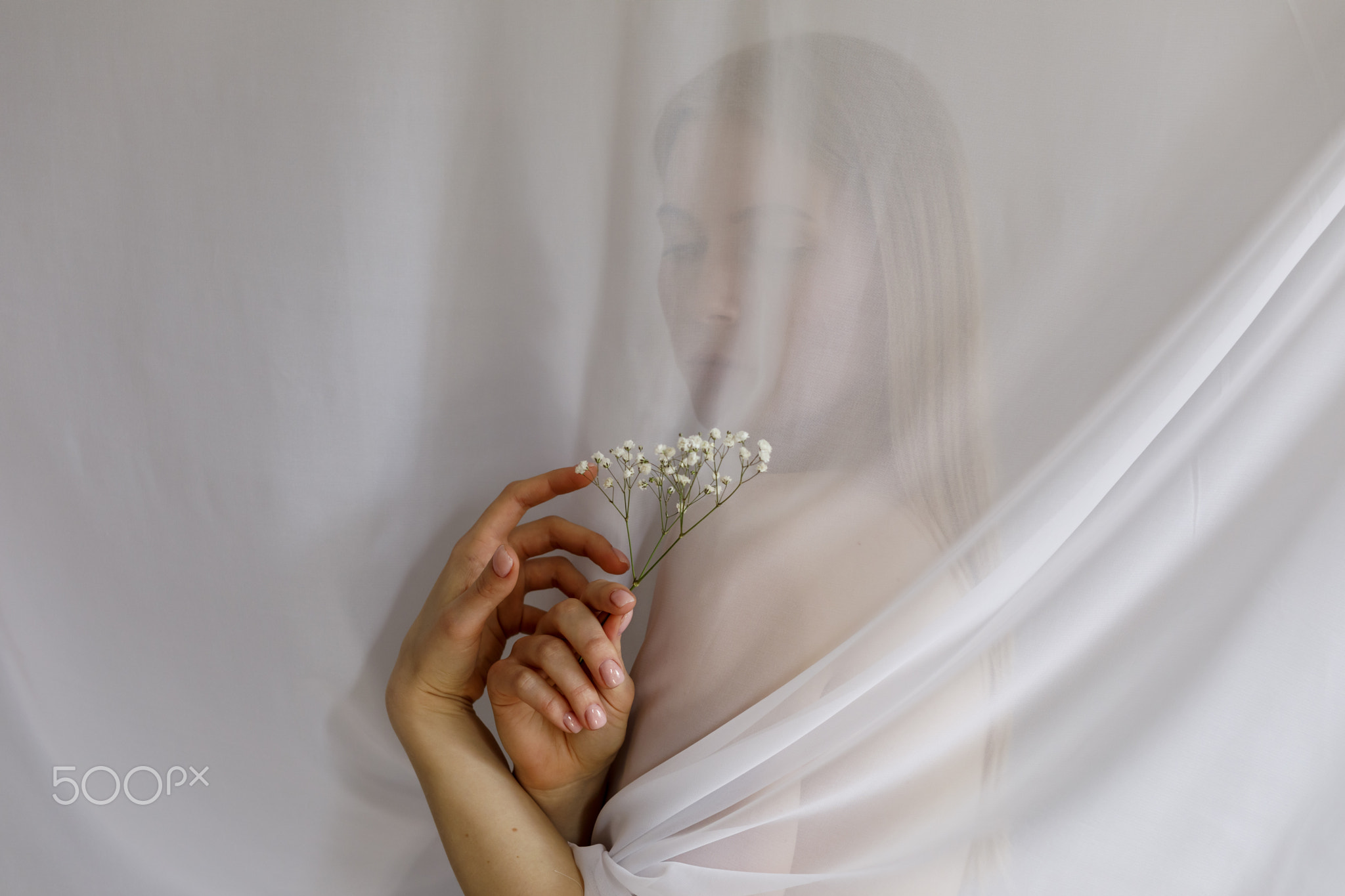 Female sadness and tenderness.