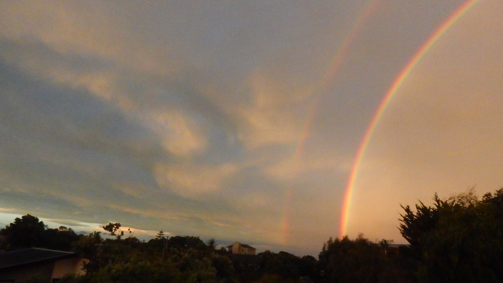 Beautiful Double Rainbow In Christchurch