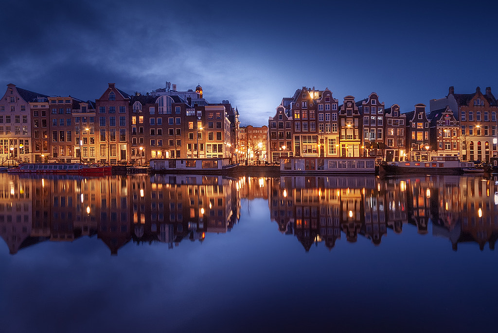 Blue hour in Amsterdam by Iván Maigua on 500px.com