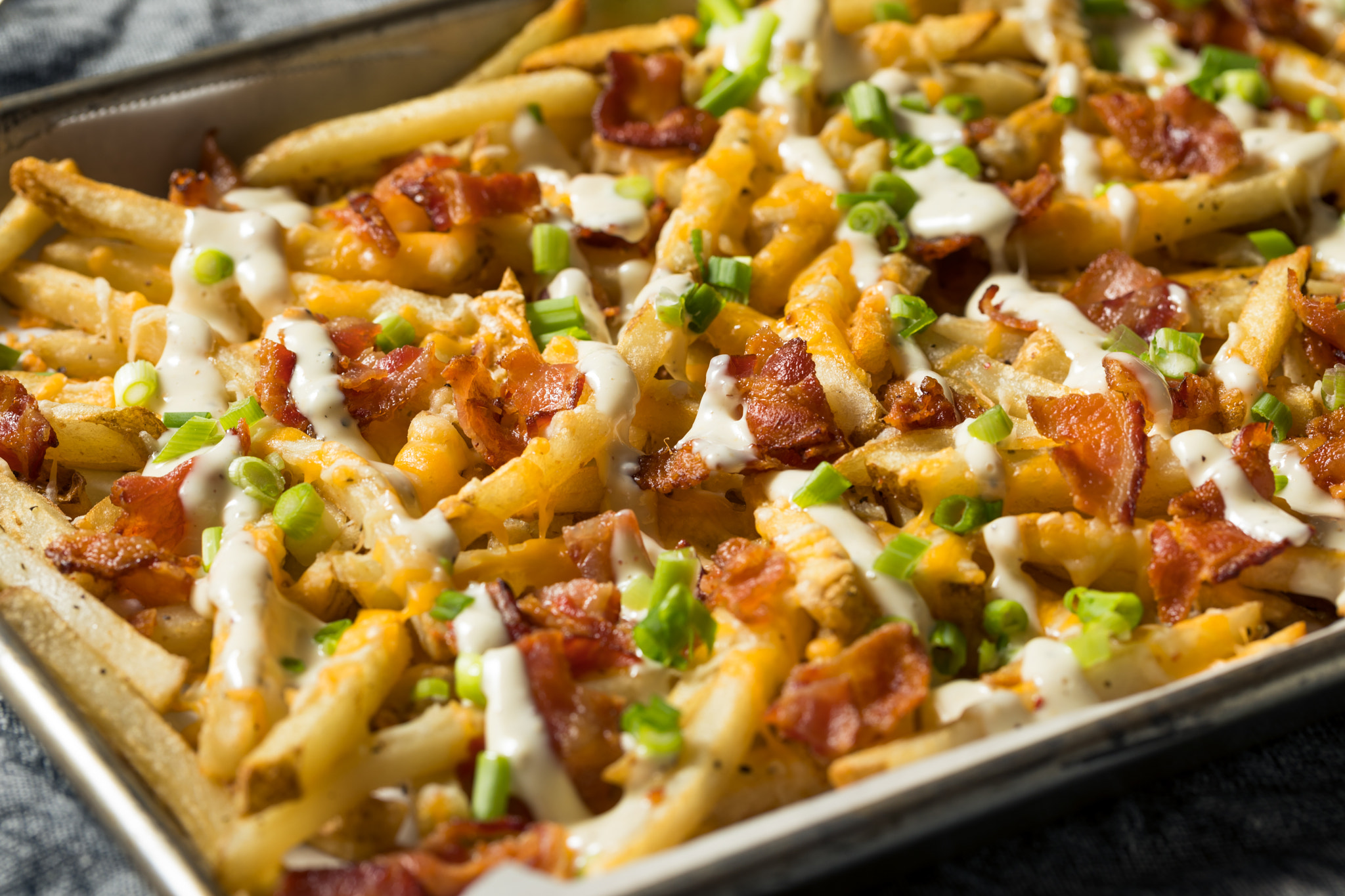 Homemade Bacon Cheddar Ranch Fries