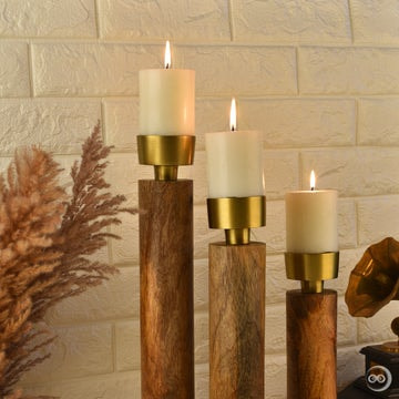 Pillar Candle Holder Set