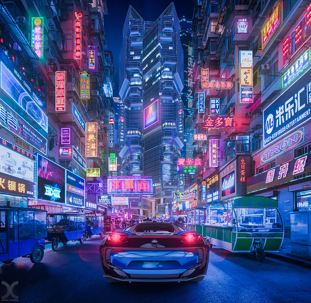 500px.com'da Daniel Cheong tarafından Cyberpunk City