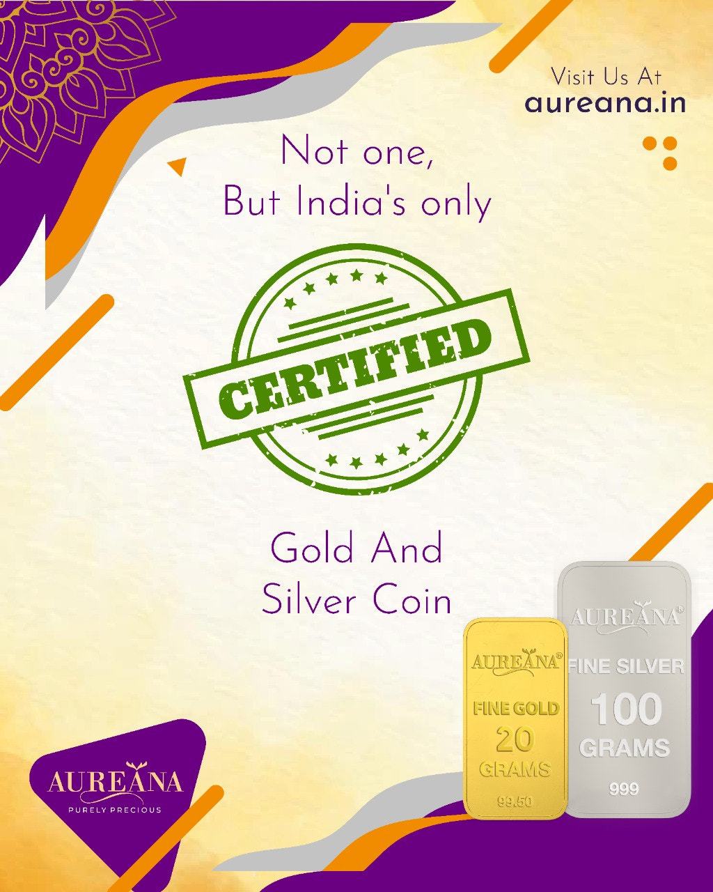 Aureana-Purely Precious- Best Way to Invest In Gold -Gold&Silver Coins