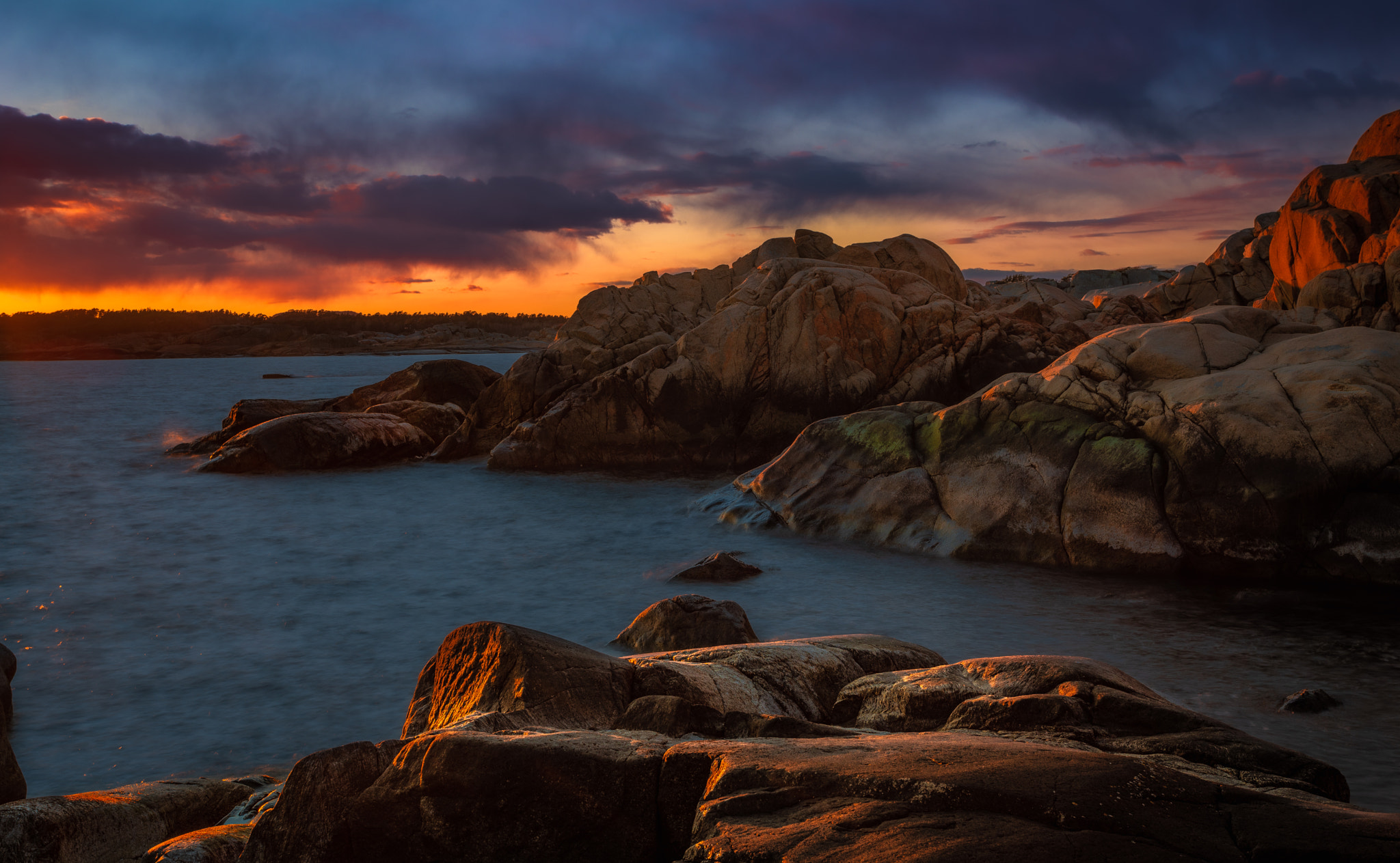 Cool Sunset over the Ocean