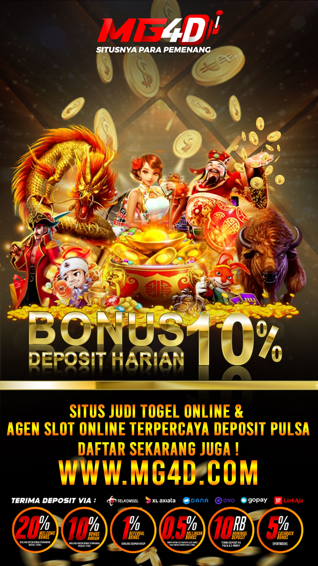 MG4D Situs Daftar Slot Online & Agen Judi Togel Terpercaya