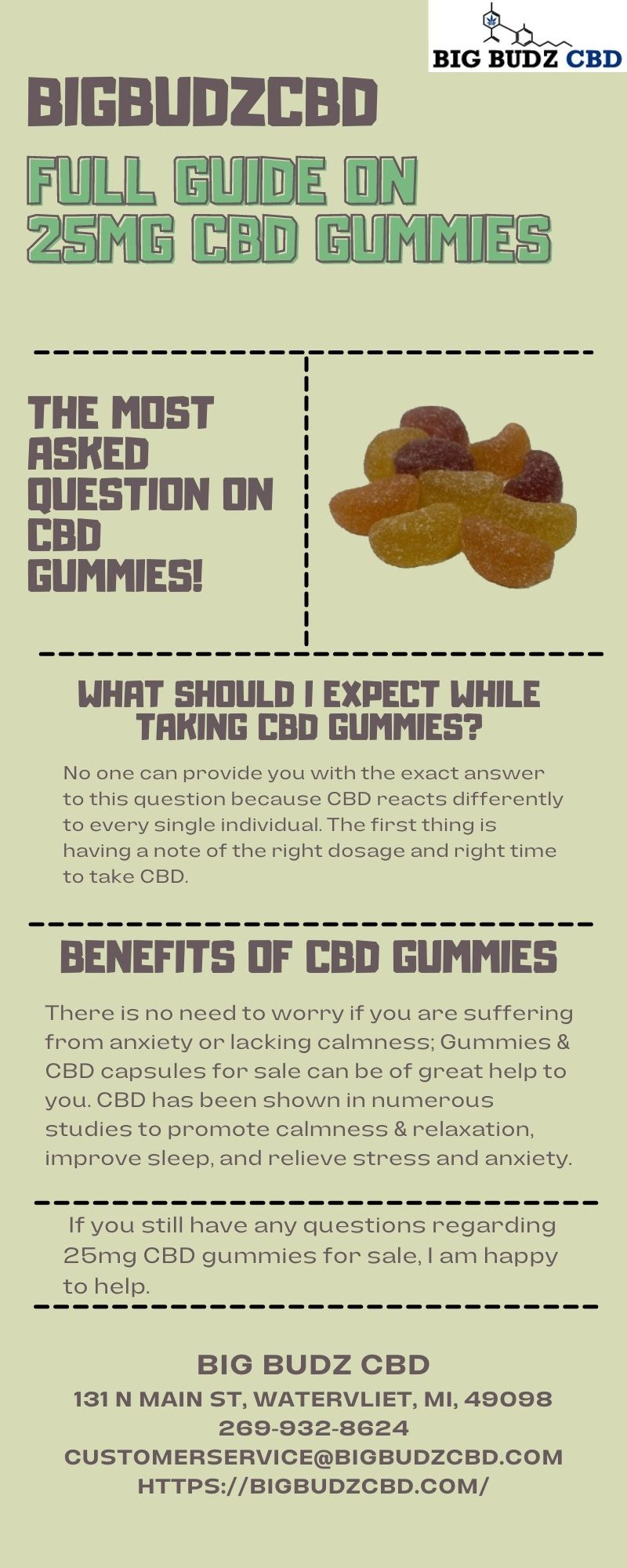 Buy 25mg Cbd Gummies At Best Price - Bigbudzcbd