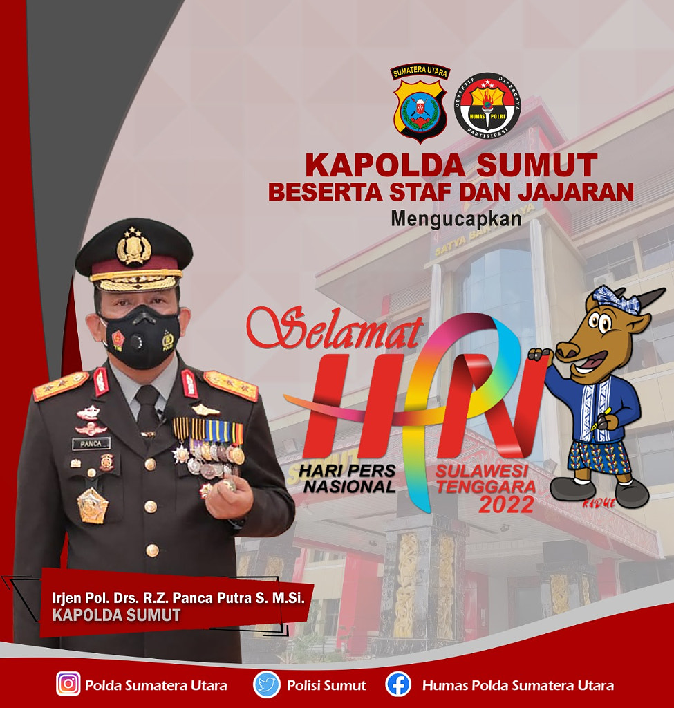 ucapan hari pers nasional kapolda sumut- lintassumut