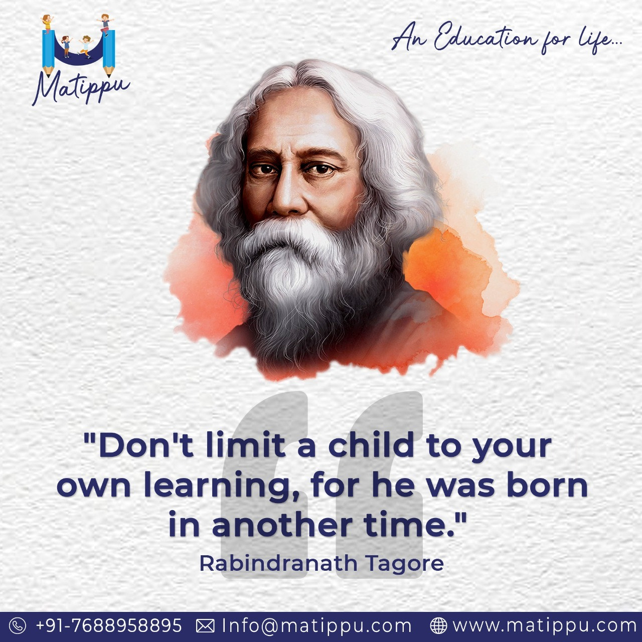 Rabindranath Tagore Quote: Matippu - Online Holistic Education Platform