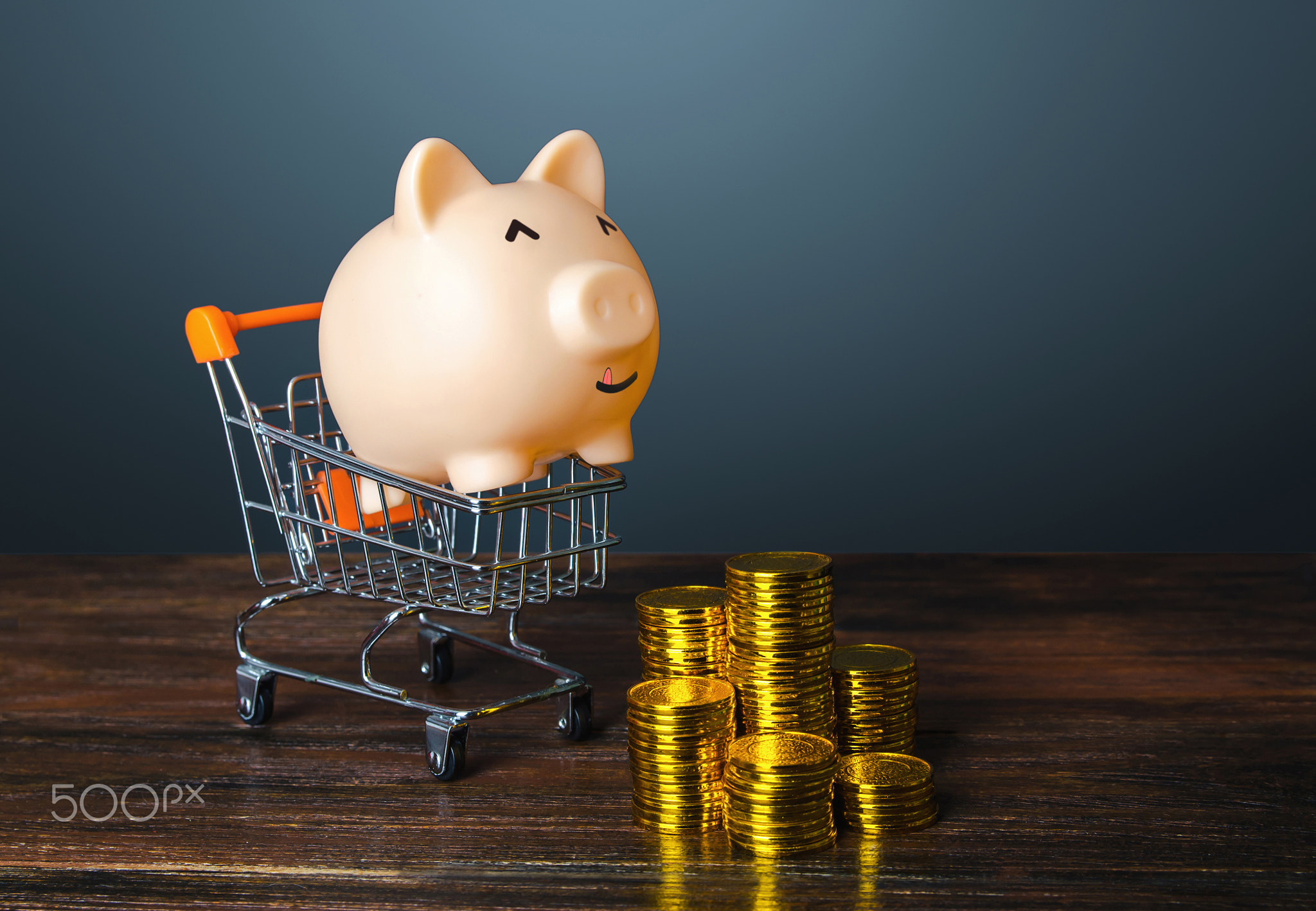 The piggy bank is hungry for money