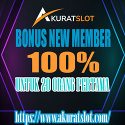 Bonus Member Baru Akurat Slot 100% berlaku seumur hidup