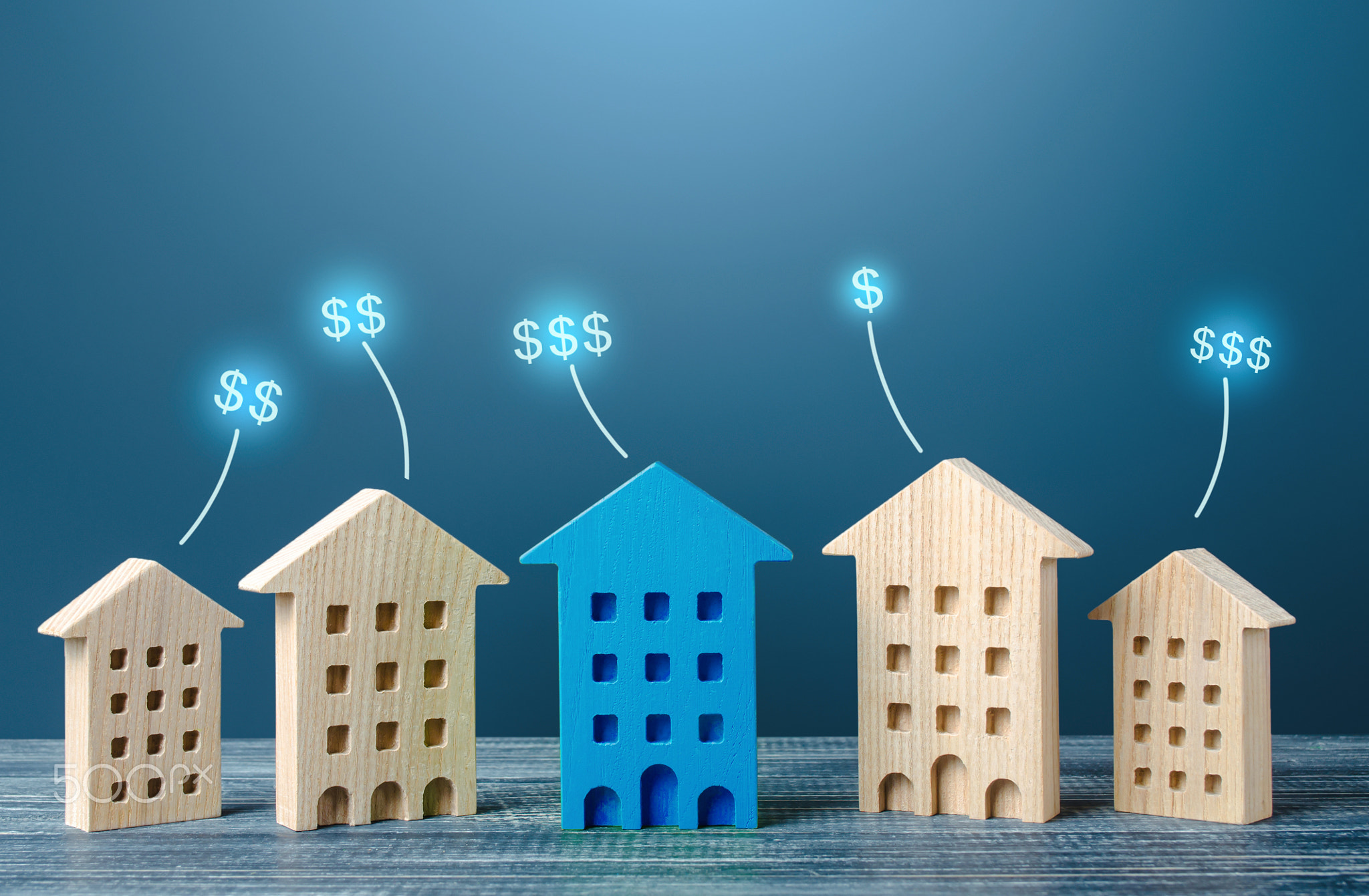 House prices on real estate market.