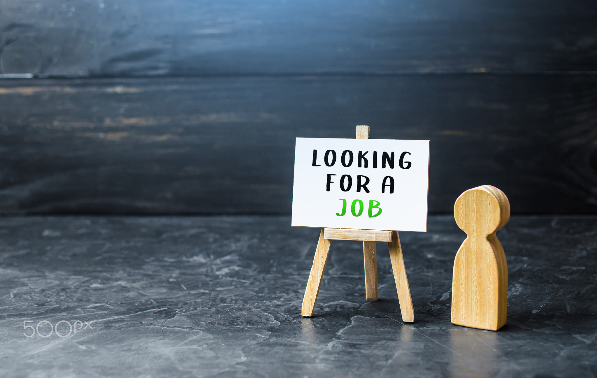 Searching for a job.
