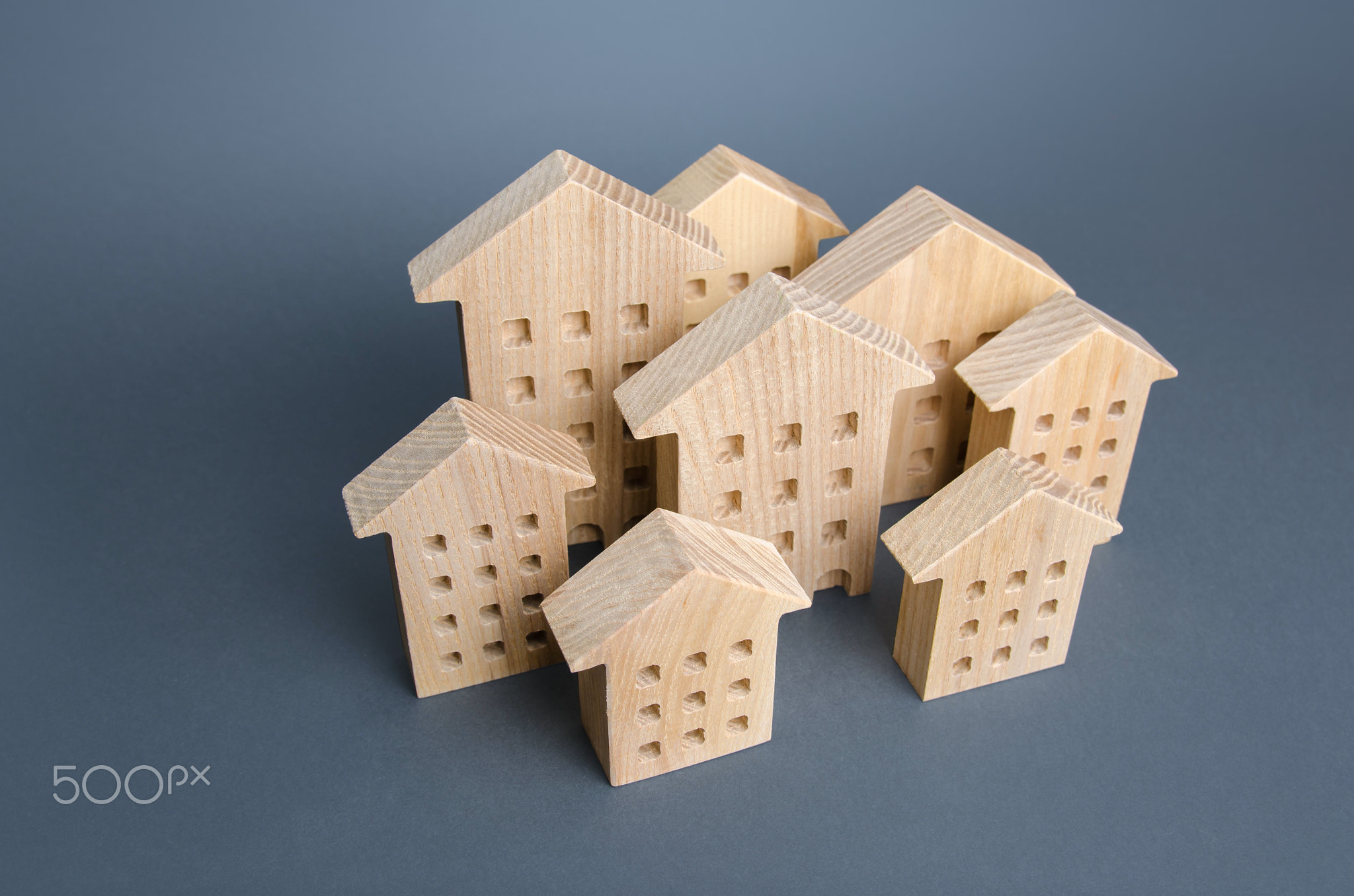 A group of residential buildings.