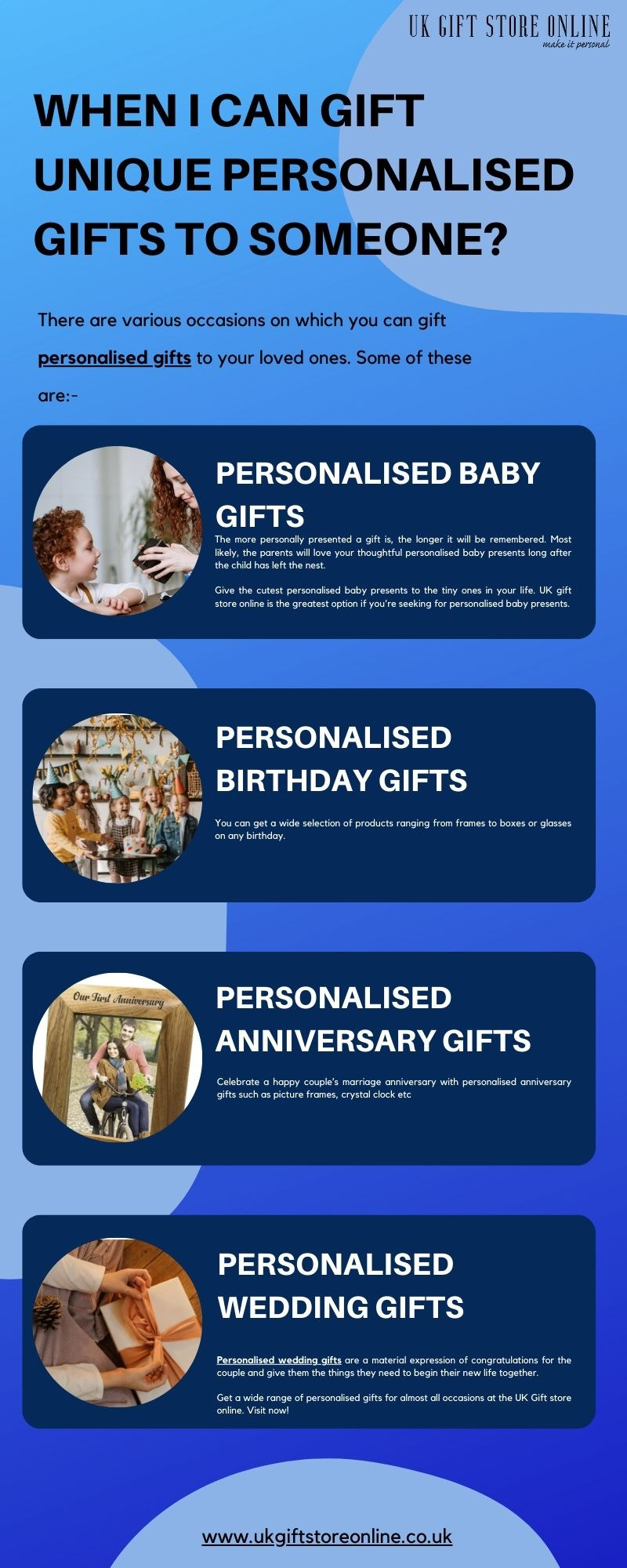 When I can gift Unique Personalised Gifts To Someone?