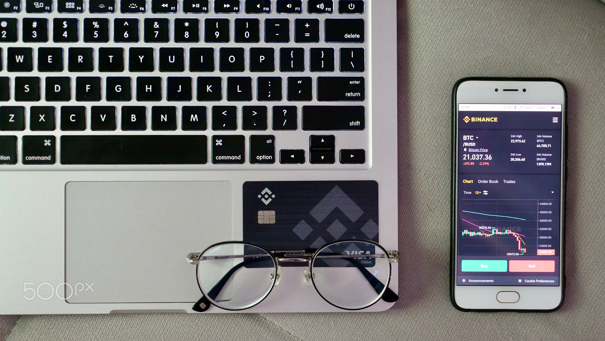 Earnings on cryptocurrency Binance on phone