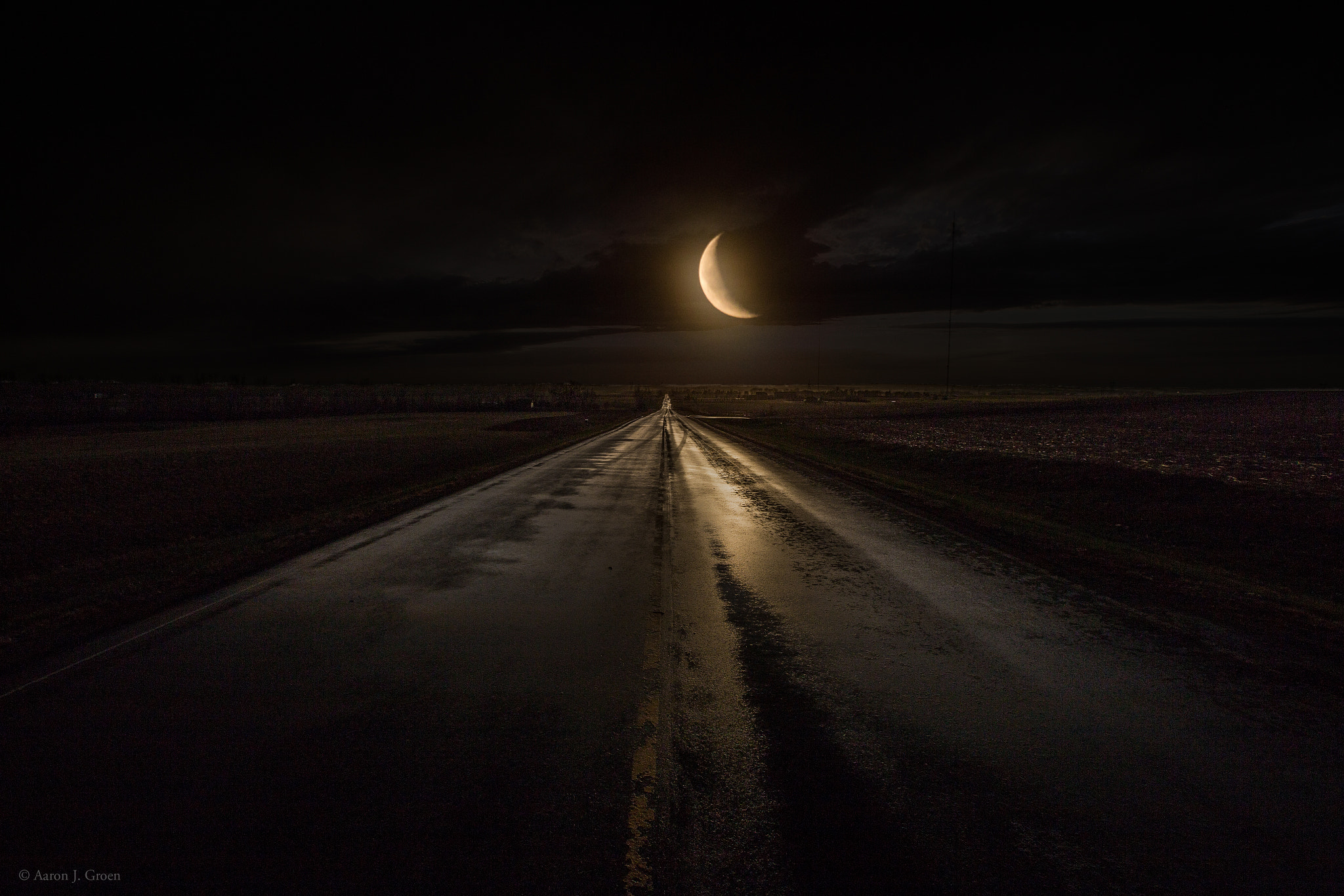 Midnight Highway by Aaron Groen / 500px