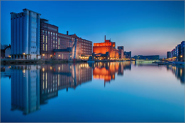 The Innenhafen (Inner Harbour) in Duisburg by Lothar ...