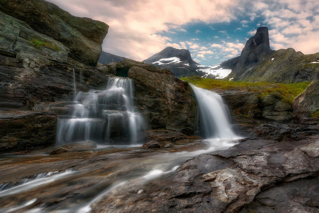 Small mountain waterfall by Jan Siemiński / 500px