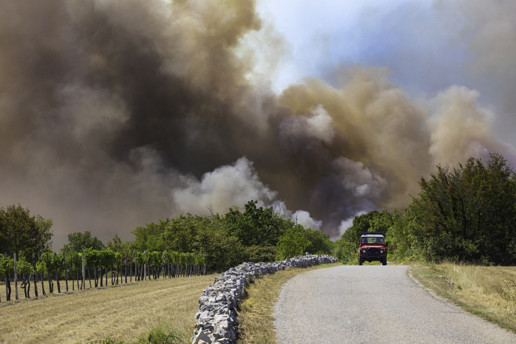 Firefighter Goes For Reinforcements by Jure Batagelj on 500px.com