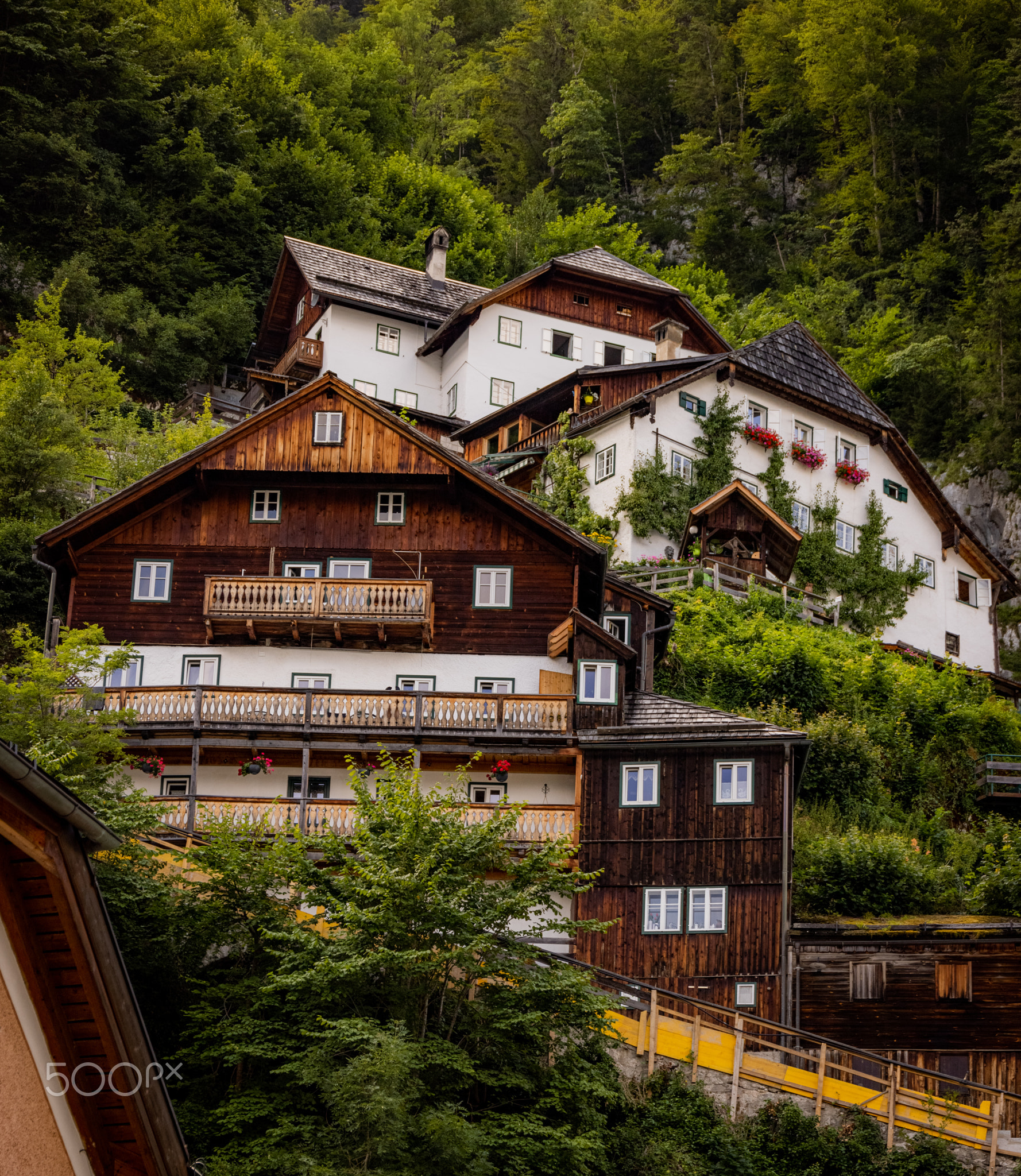 Famous village of Hallstatt in Austria - a world heritage site