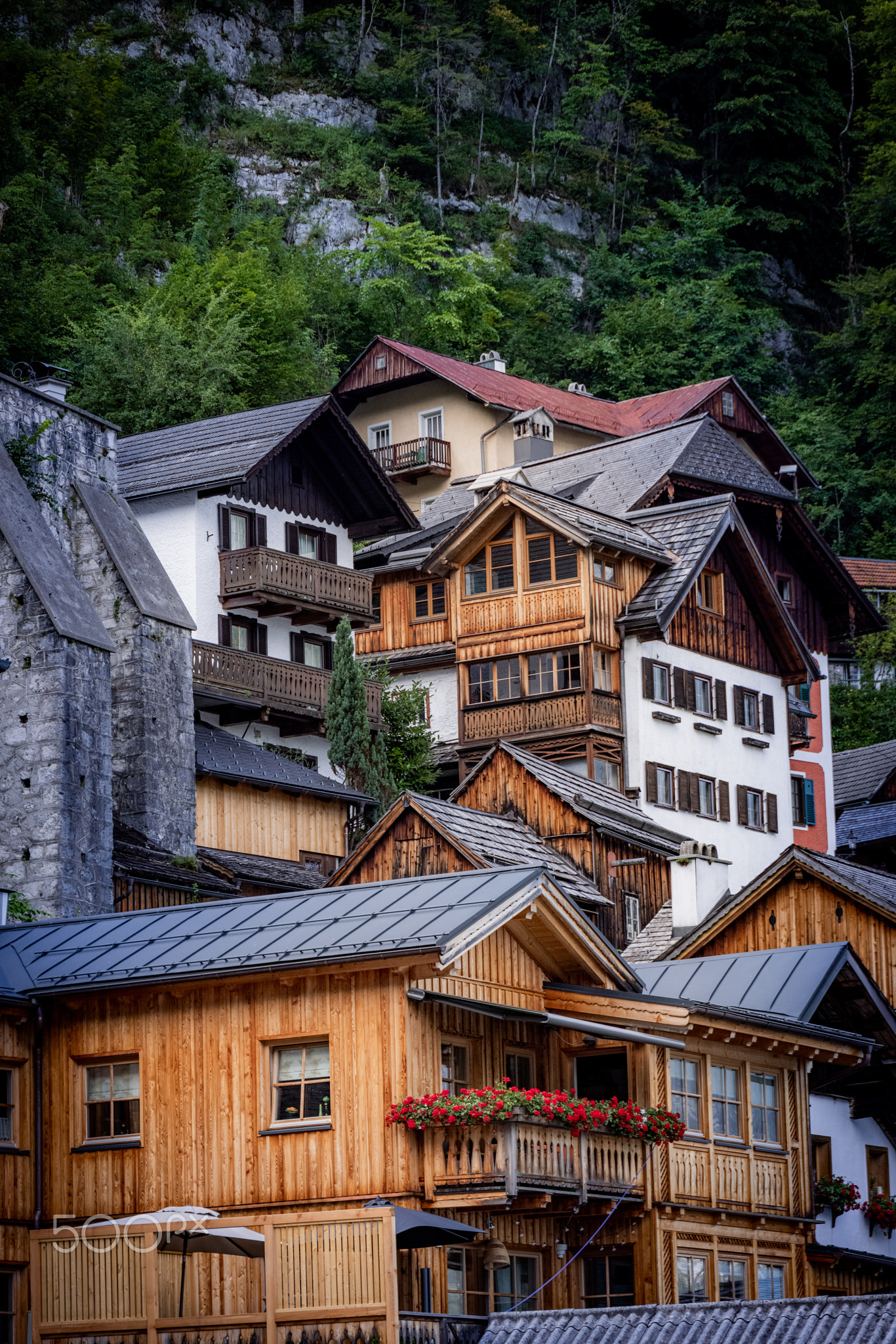 Famous village of Hallstatt in Austria - a world heritage site