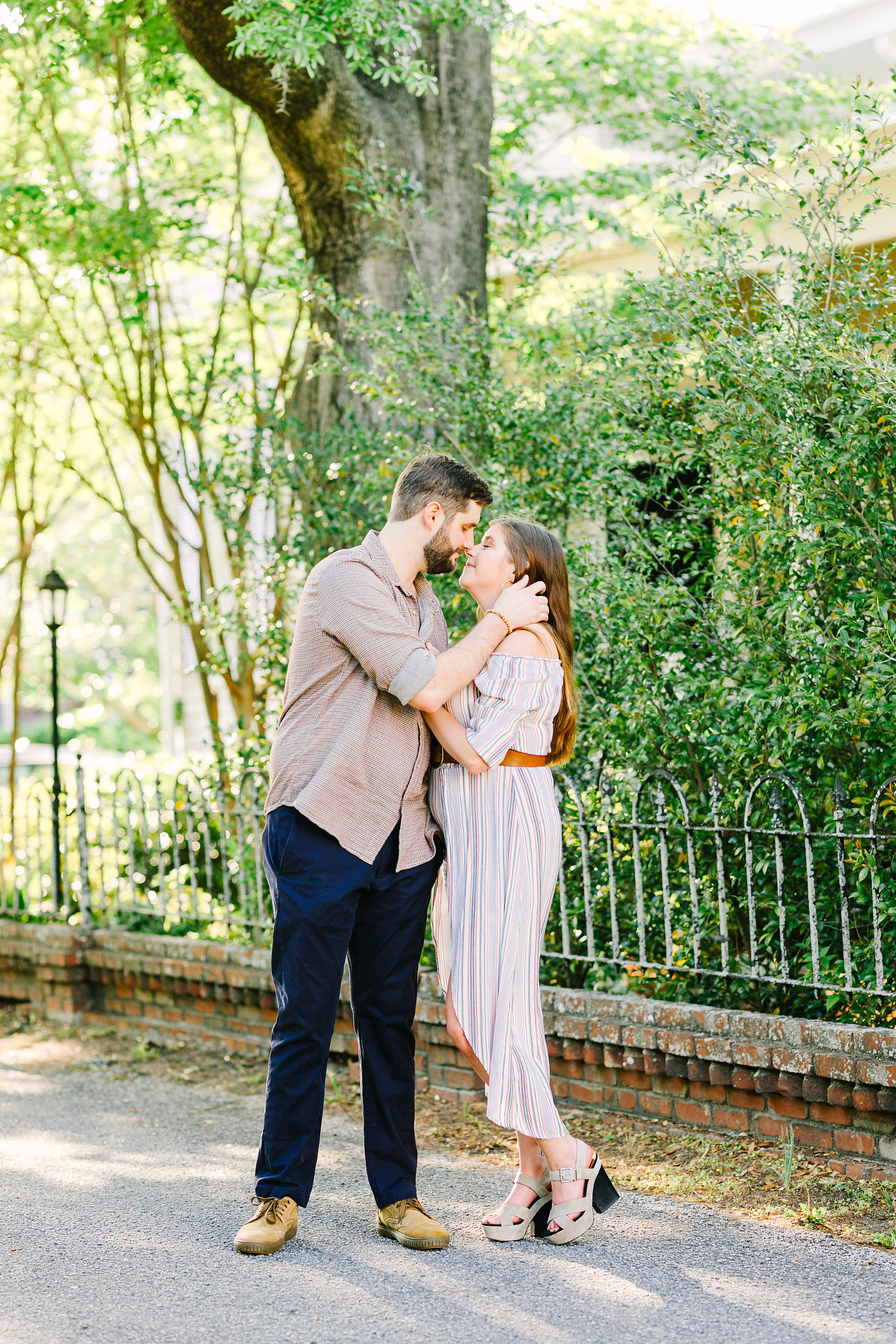 downtown wilmington beach engagement