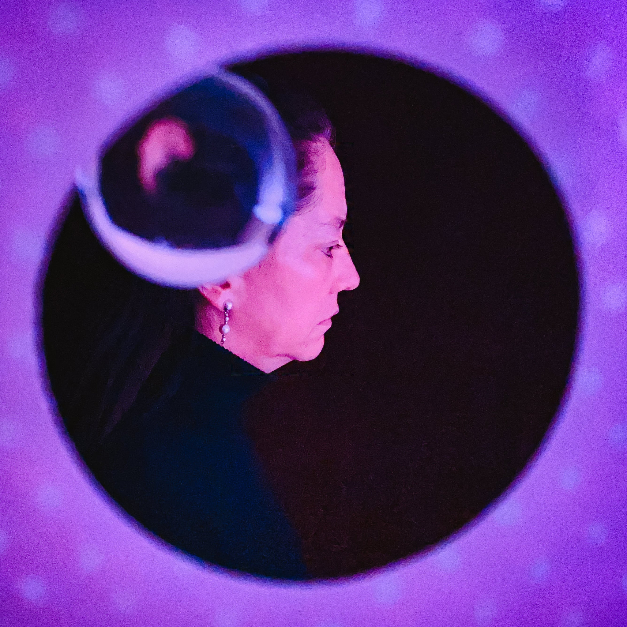Reverse identity conceptual photograph showing a reflection
