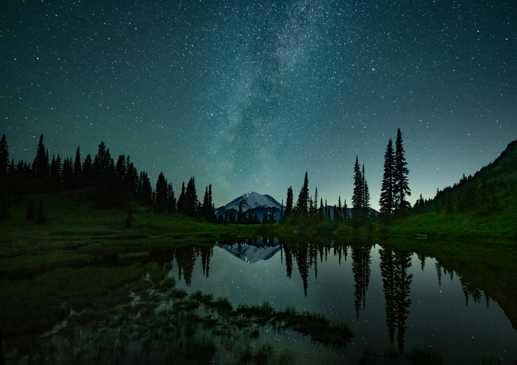 Milky Way over Rainier by Kent Williamson on 500px.com