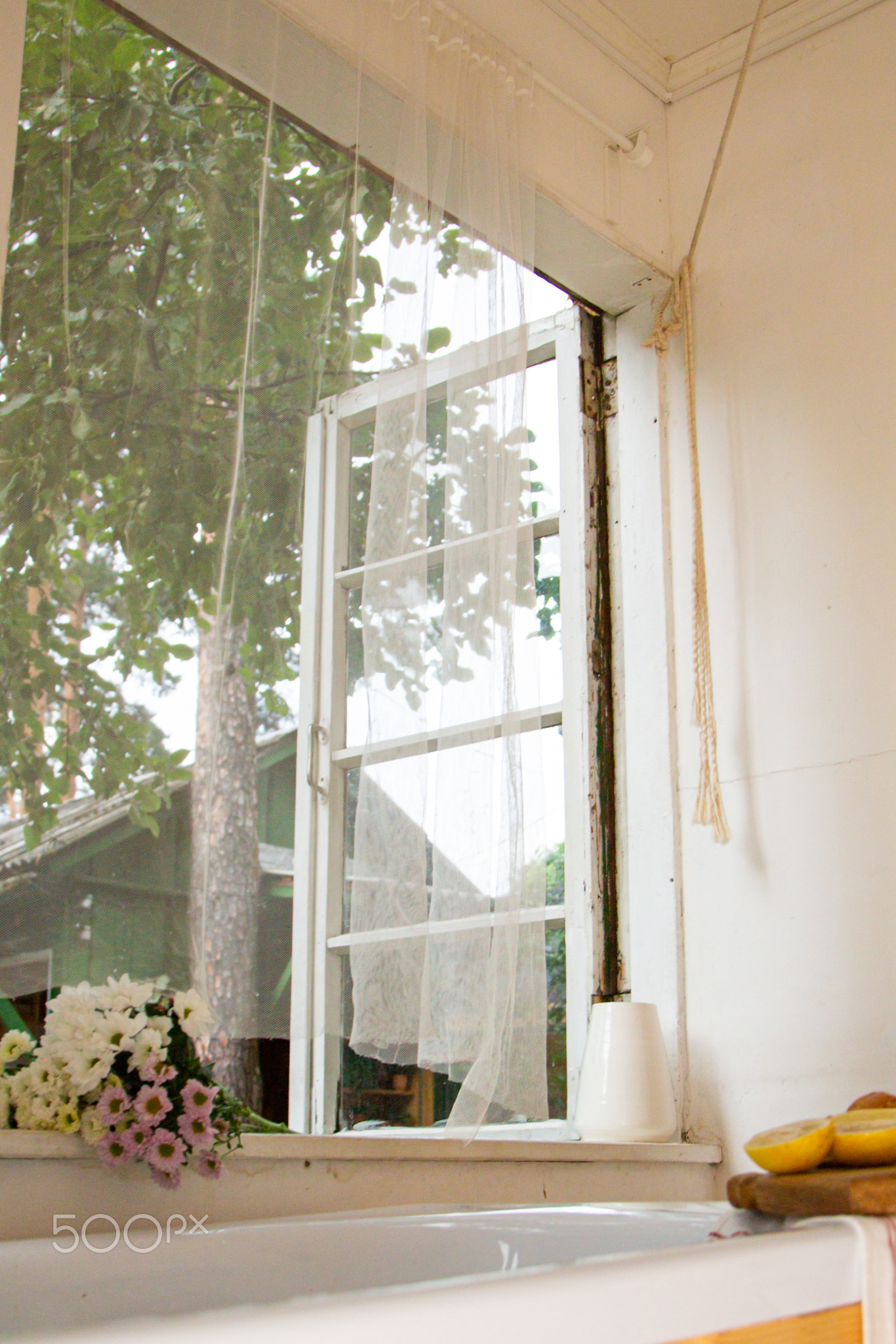 Elegant bathroom with stylish interior design, modern bath