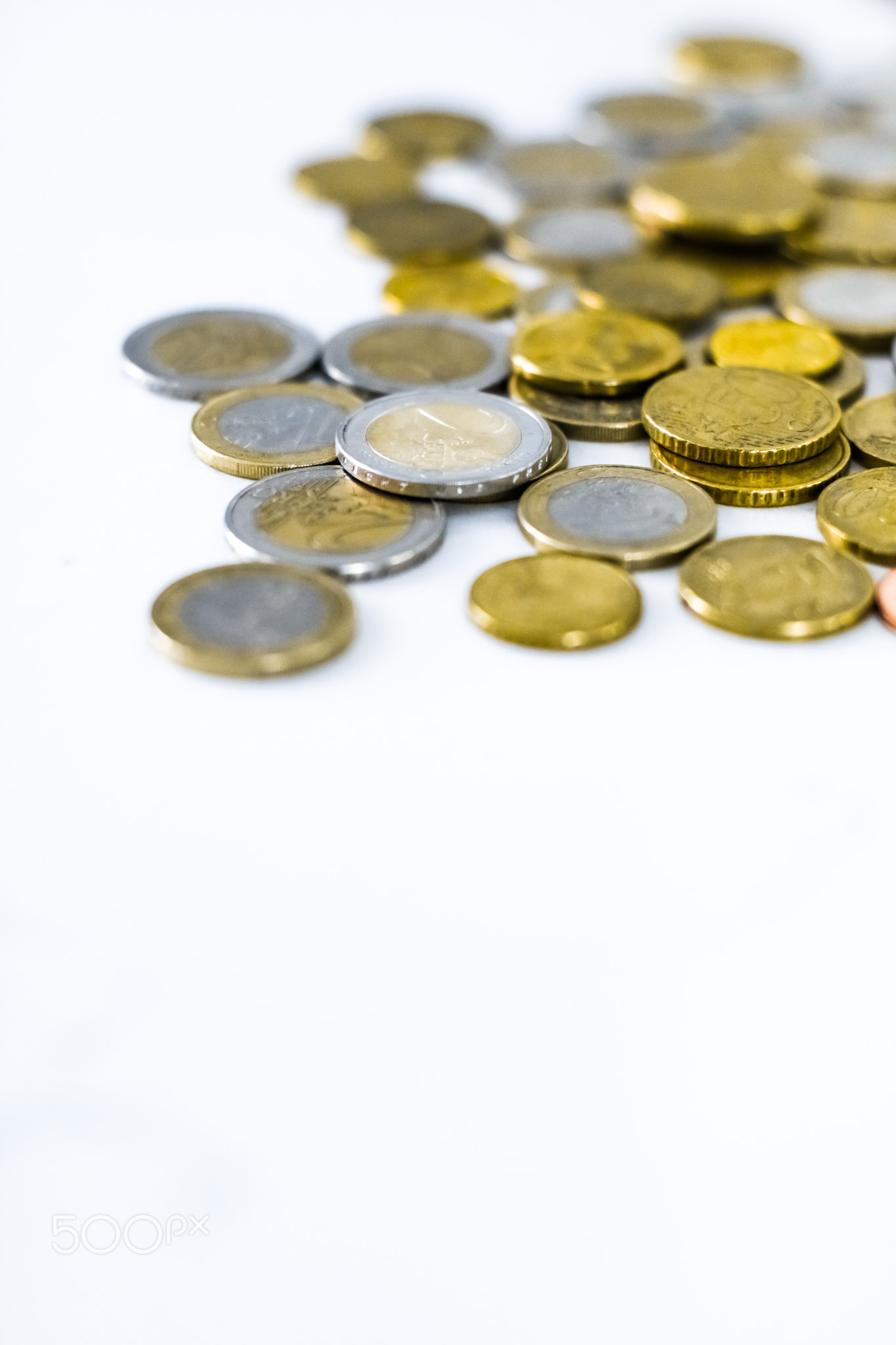 Euro coins, European Union currency