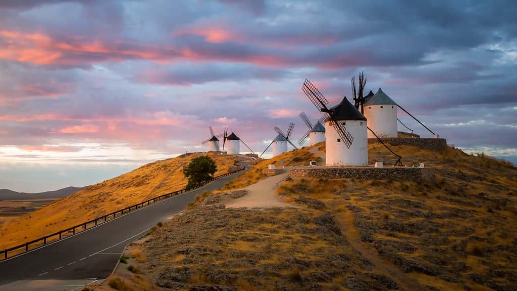 Windmills at Sunrise by Paulo Miguel Costa on 500px.com